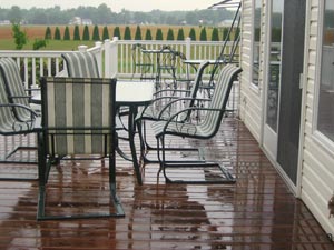 Cedar deck